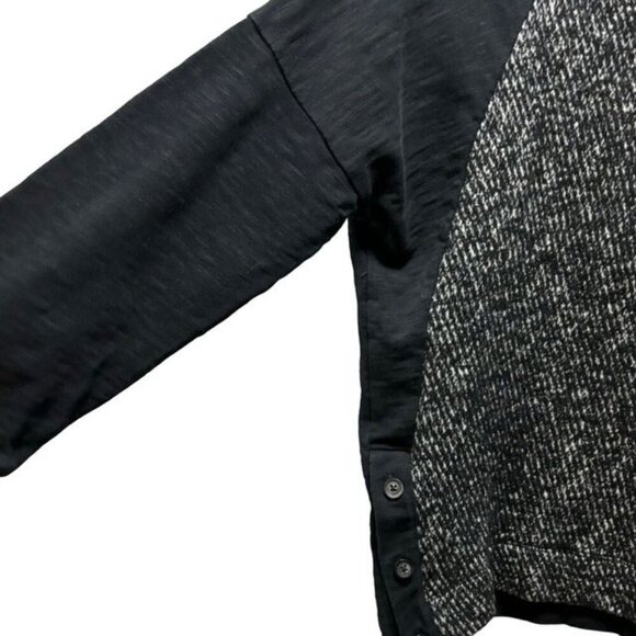 Madewell Womens Textured Black Sweater With Side Buttons Size M - Picture 5 of 8